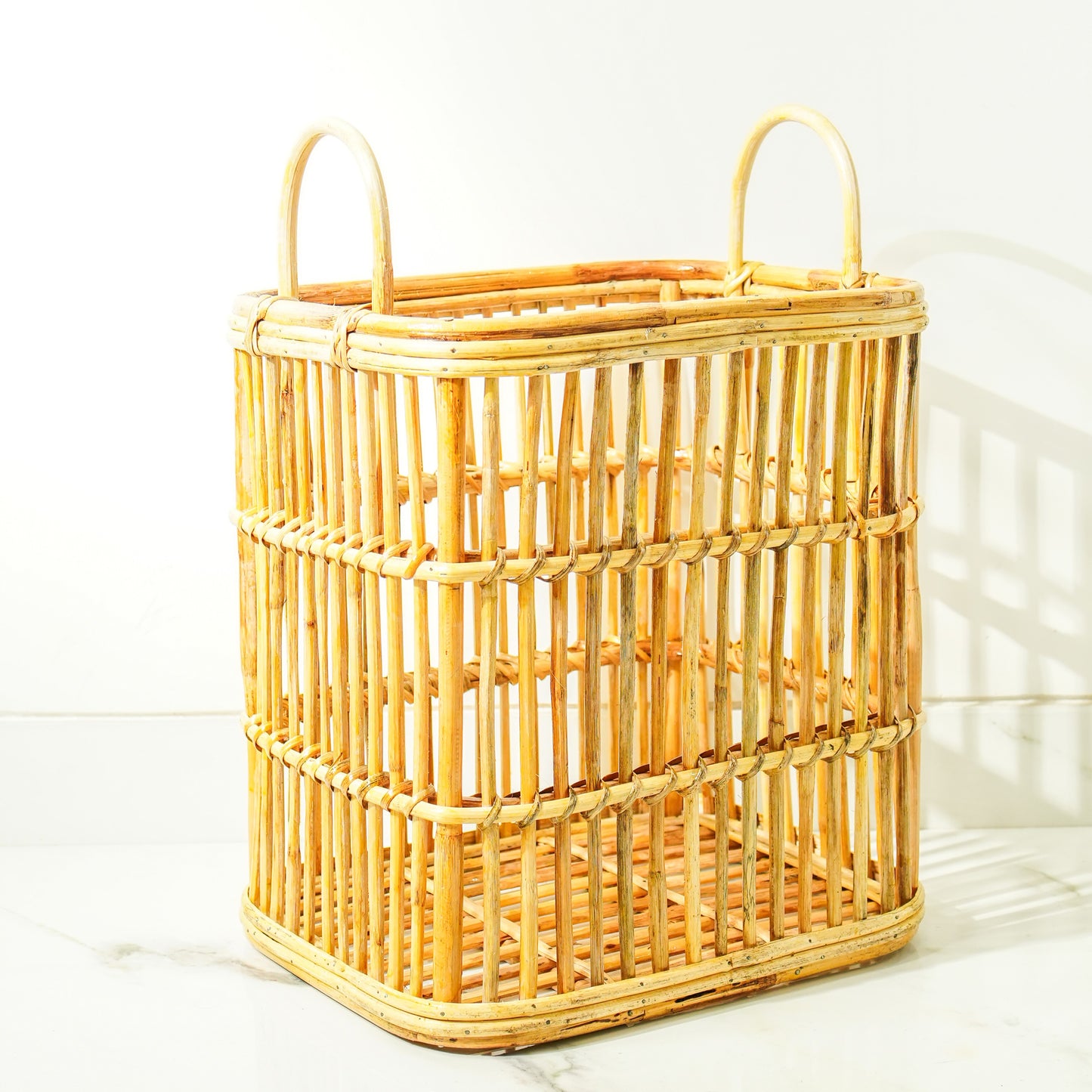 Rattan Rectangular Laundry Basket