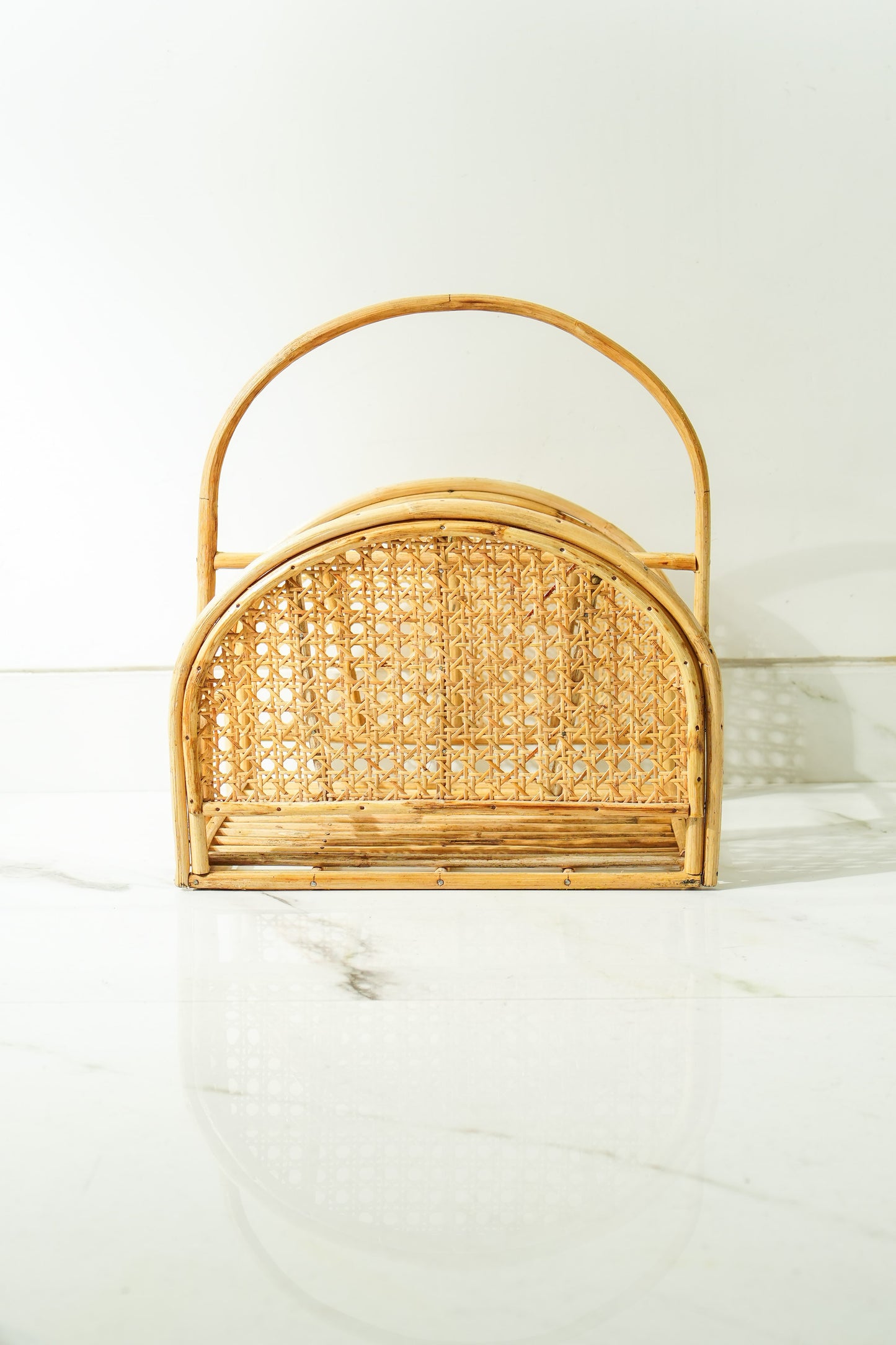 Rattan Magazine Organizer