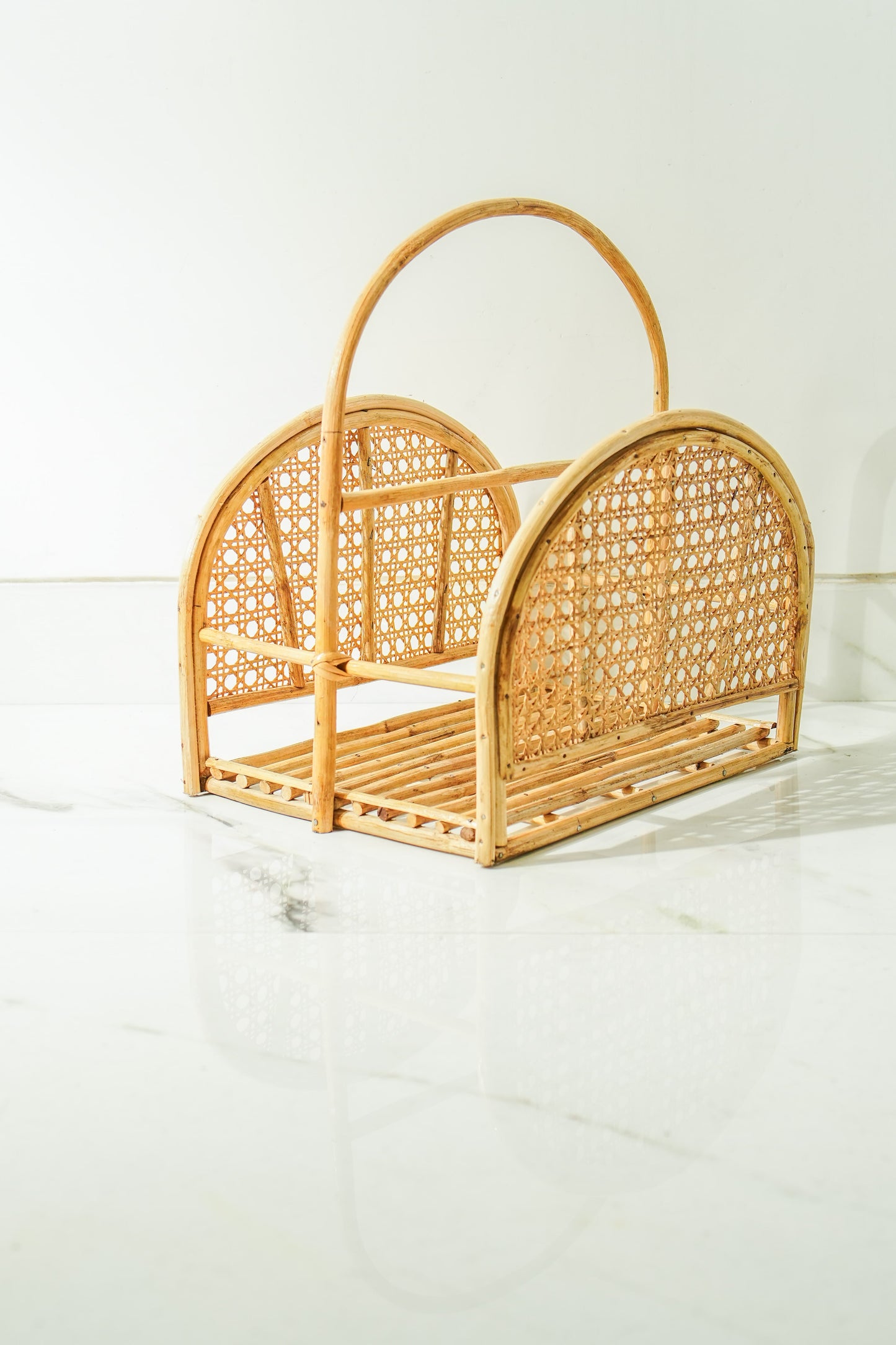Rattan Magazine Organizer