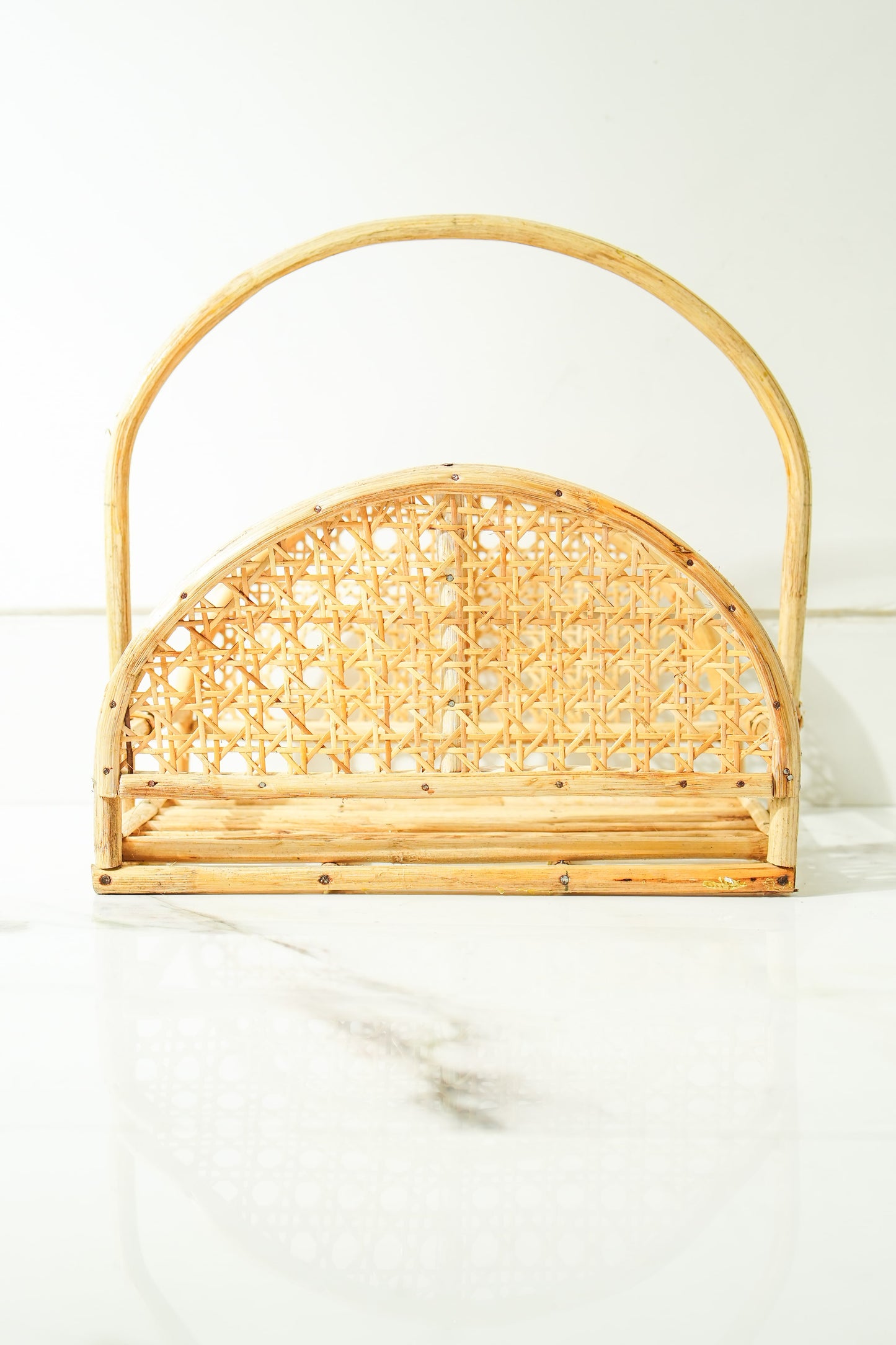 Rattan Magazine Organizer