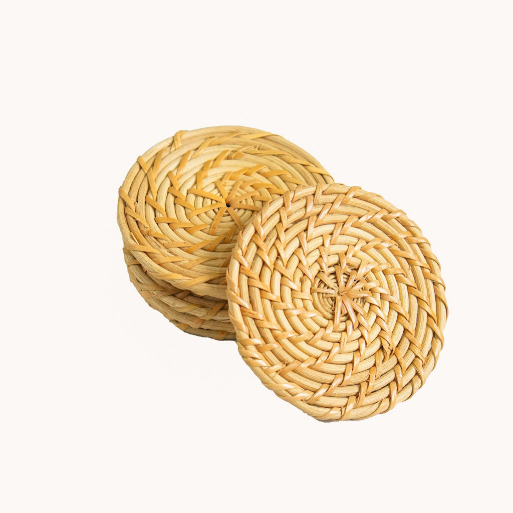 Rattan Coasters