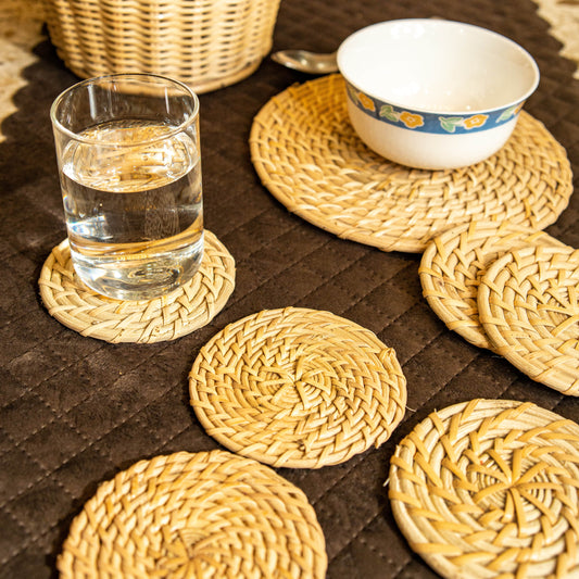 Rattan Coasters