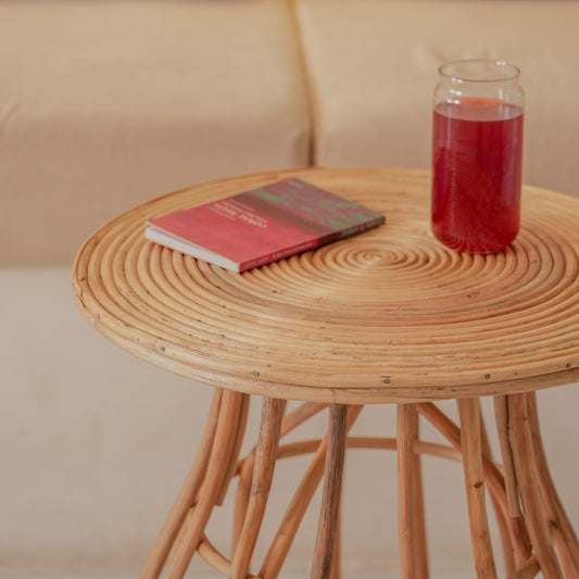 Rattan Coiled Coffee Table