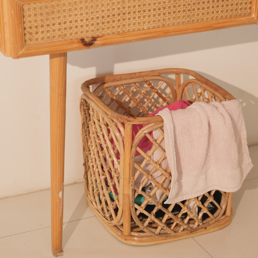 Woven Rattan Laundry Basket