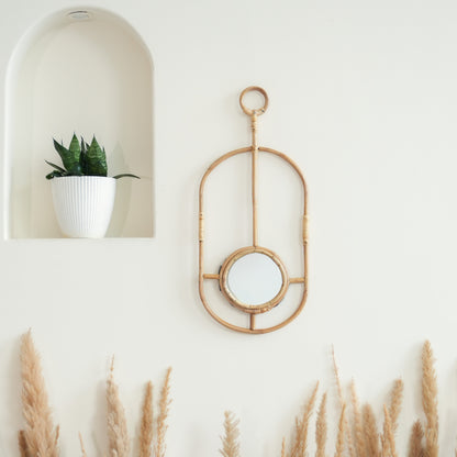 Rattan Montage Mirror