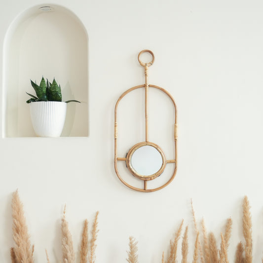 Rattan Montage Mirror