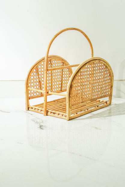 Rattan Magazine Organizer