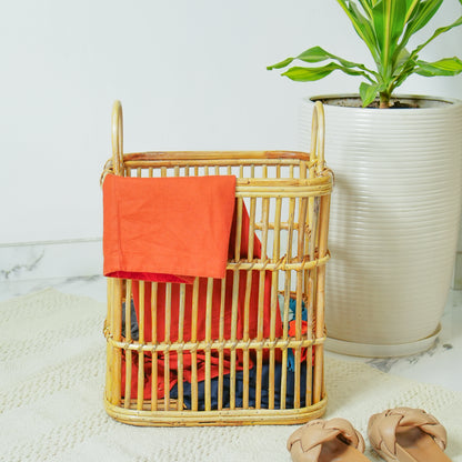 Rattan Rectangular Laundry Basket