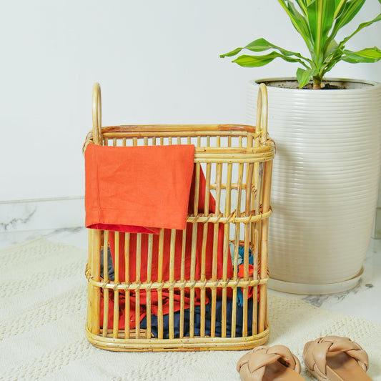 Rattan Rectangular Laundry Basket